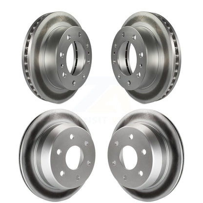 [Avant + Arrière] Kit de disque (revêtu) de frein pour 2003 Chevrolet Silverado 2500 HD Suburban GMC Sierra KG-100701