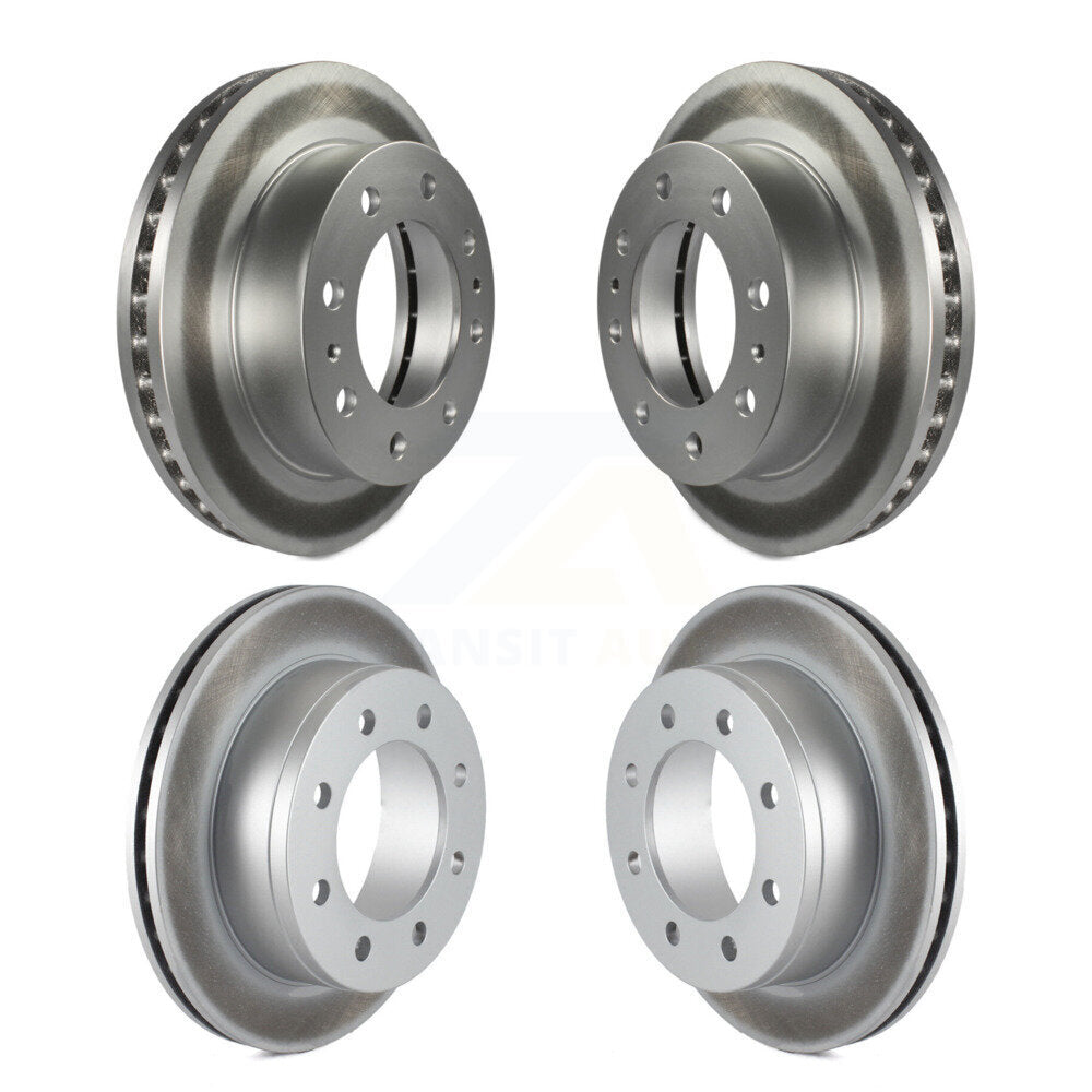 [Avant + Arrière] Kit de disque (revêtu) de frein pour Chevrolet Silverado 2500 HD GMC Sierra Express 3500 Savana Classic Suburban Yukon XL Avalanche KG-100702