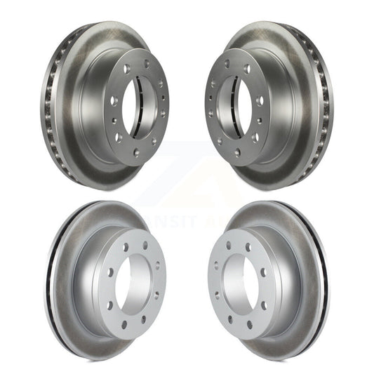 [Avant + Arrière] Kit de disque (revêtu) de frein pour Chevrolet Silverado 2500 HD GMC Sierra Express 3500 Savana Classic Suburban Yukon XL Avalanche KG-100702