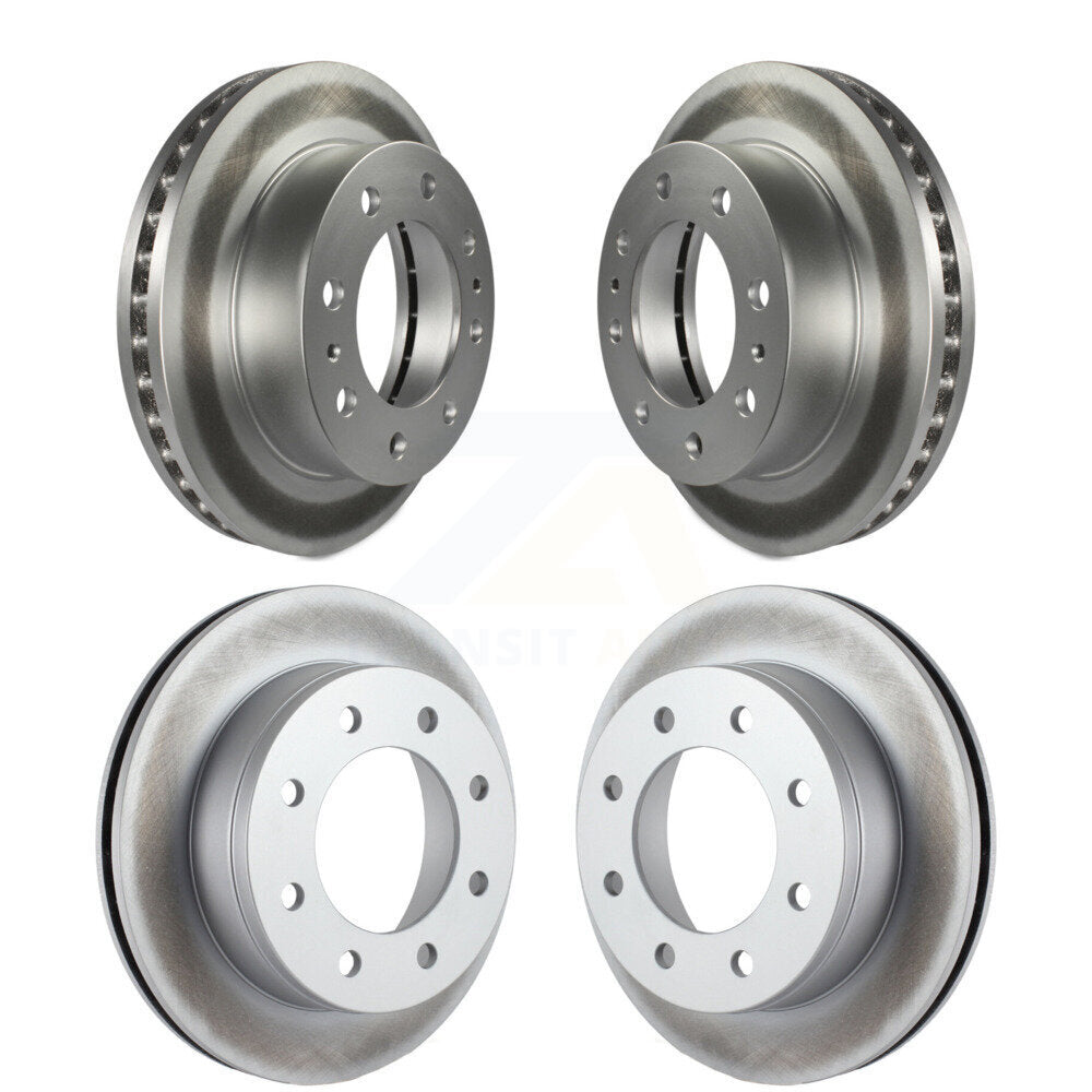 [Avant + Arrière] Kit de disque (revêtu) de frein pour Chevrolet Silverado 2500 HD GMC Sierra Express Hummer H2 1500 Savana Suburban Yukon XL Avalanche Classic KG-100703