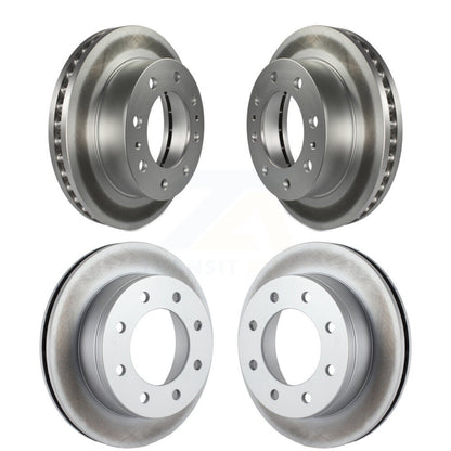 [Avant + Arrière] Kit de disque (revêtu) de frein pour Chevrolet Silverado 2500 HD GMC Sierra Express Hummer H2 1500 Savana Suburban Yukon XL Avalanche Classic KG-100703