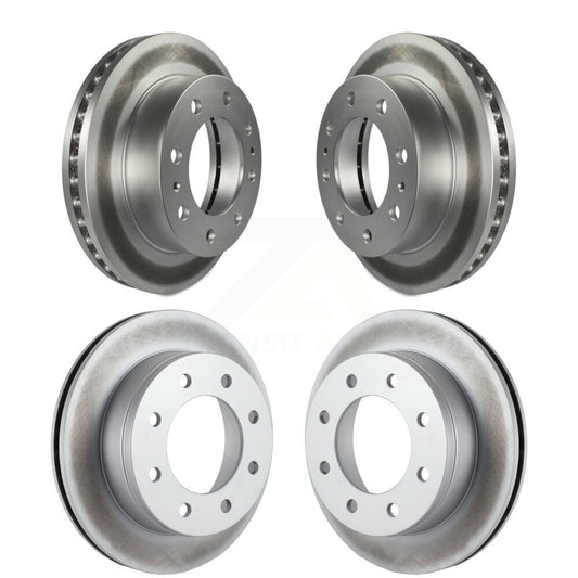 [Avant + Arrière] Kit de disque (revêtu) de frein pour Chevrolet Silverado 2500 HD GMC Sierra Express Hummer H2 1500 Savana Suburban Yukon XL Avalanche Classic KG-100703