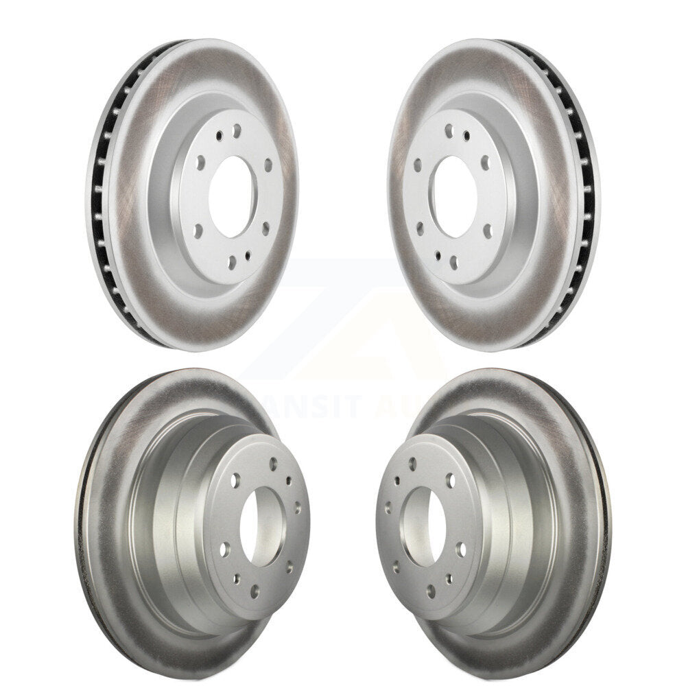 [Avant + Arrière] Kit de disque (revêtu) de frein pour Chevrolet Trailblazer GMC Envoy Buick Rainier Oldsmobile Bravada Isuzu Ascender KG-100707