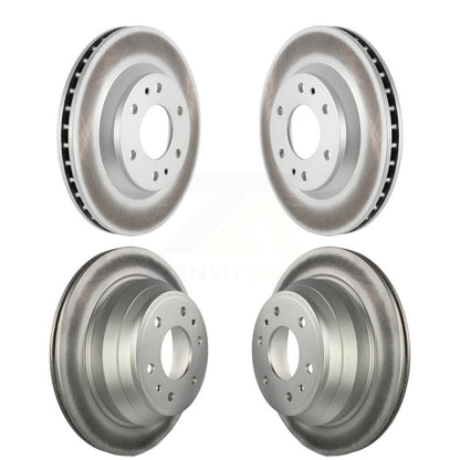 [Avant + Arrière] Kit de disque (revêtu) de frein pour Chevrolet Trailblazer GMC Envoy Buick Rainier Oldsmobile Bravada Isuzu Ascender KG-100707