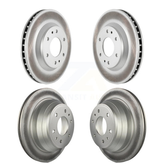 [Avant + Arrière] Kit de disque (revêtu) de frein pour Chevrolet Trailblazer GMC Envoy Buick Rainier Oldsmobile Bravada Isuzu Ascender KG-100707