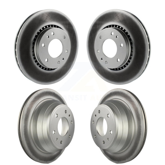 [Avant + Arrière] Kit de disque (revêtu) de frein pour Chevrolet Trailblazer GMC EXT Envoy XL Buick Rainier XUV SSR Isuzu Ascender Saab 9-7x KG-100708