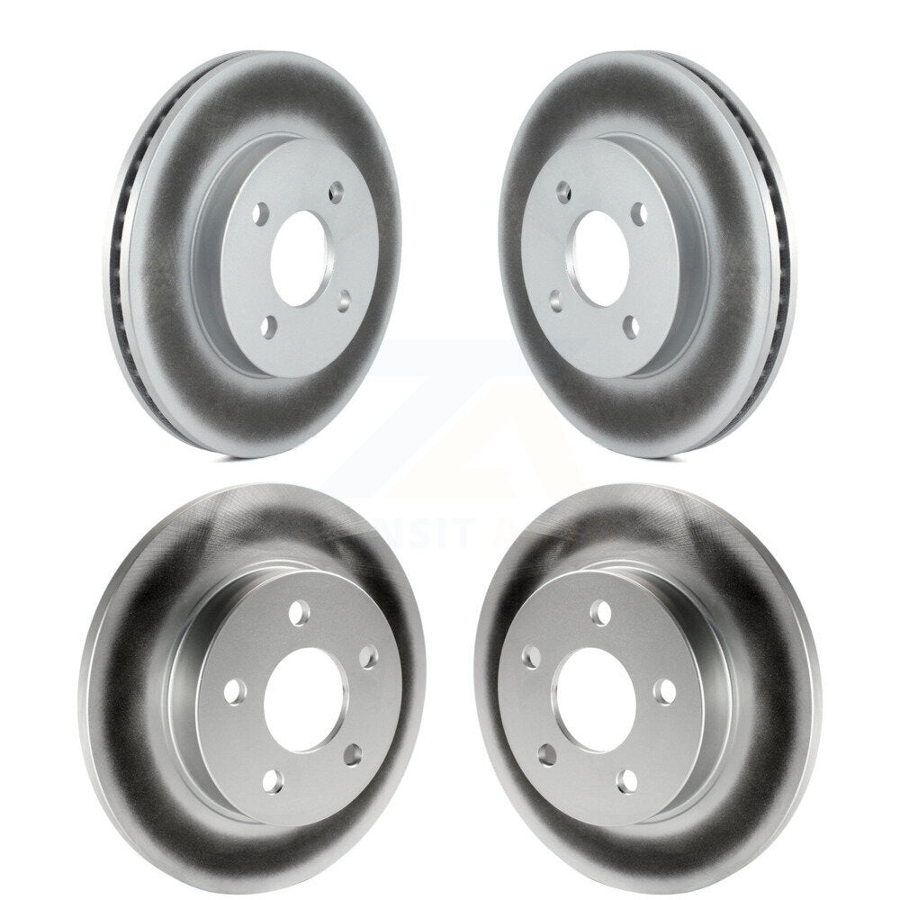 [Avant + Arrière] Kit de disque (revêtu) de frein pour Pontiac G5 Pursuit avec Drum Brakes KG-100711