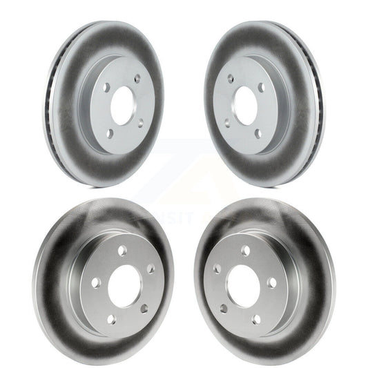 [Avant + Arrière] Kit de disque (revêtu) de frein pour Pontiac G5 Pursuit avec Drum Brakes KG-100711