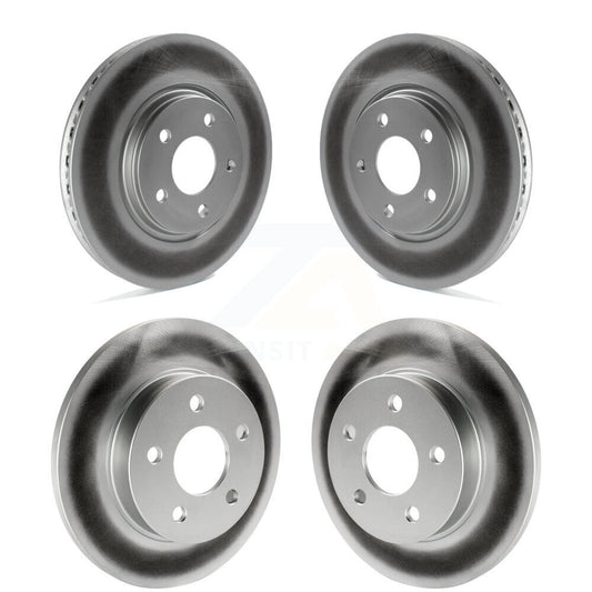 [Avant + Arrière] Kit de disque (revêtu) de frein pour Chevrolet Malibu Pontiac G6 Cobalt Saturn Ion HHR Aura G5 Pursuit KG-100712