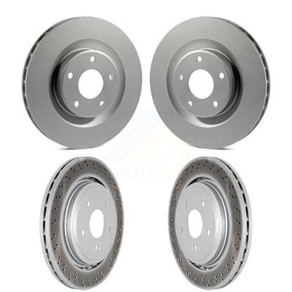 [Avant + Arrière] Kit de disque (revêtu) de frein pour 2006-2009 Cadillac XLR Naturally Aspirated avec Heavy Duty Brakes KG-100716