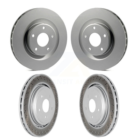 [Avant + Arrière] Kit de disque (revêtu) de frein pour 2006-2009 Cadillac XLR Naturally Aspirated avec Heavy Duty Brakes KG-100716