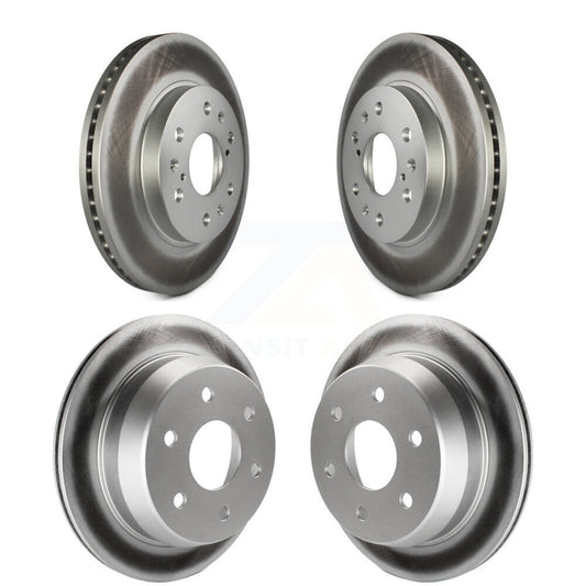 [Avant + Arrière] Kit de disque (revêtu) de frein pour Chevrolet Silverado 1500 GMC Sierra Classic Drum rear brakes KG-100718