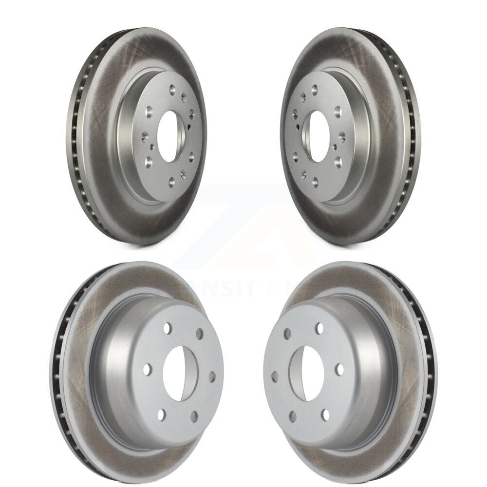[Avant + Arrière] Kit de disque (revêtu) de frein pour Chevrolet Silverado 1500 GMC Sierra Express Savana KG-100719
