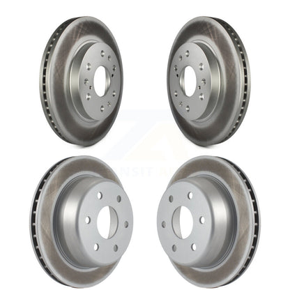 [Avant + Arrière] Kit de disque (revêtu) de frein pour Chevrolet Silverado 1500 GMC Sierra Express Savana KG-100719