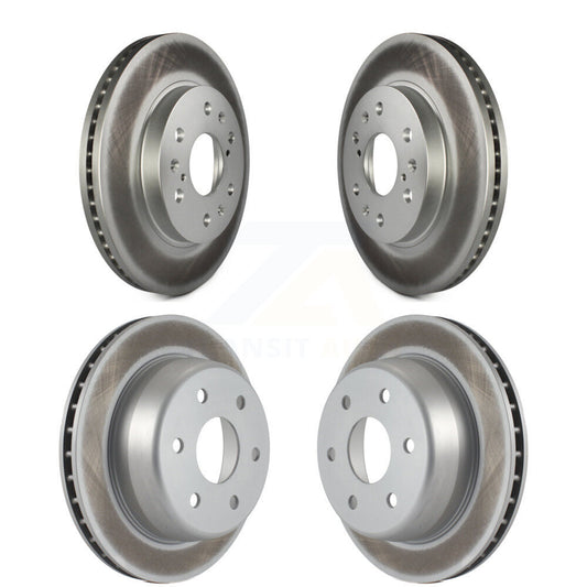 [Avant + Arrière] Kit de disque (revêtu) de frein pour Chevrolet Silverado 1500 GMC Sierra Express Savana KG-100719