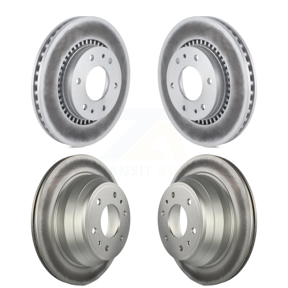 [Avant + Arrière] Kit de disque (revêtu) de frein pour Chevrolet Trailblazer GMC Envoy Buick Rainier Isuzu Ascender KG-100724