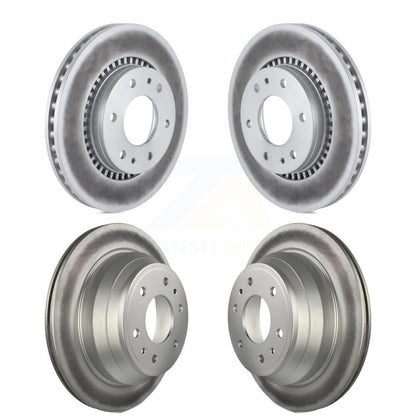[Avant + Arrière] Kit de disque (revêtu) de frein pour Chevrolet Trailblazer GMC Envoy Buick Rainier Isuzu Ascender KG-100724
