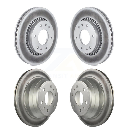 [Avant + Arrière] Kit de disque (revêtu) de frein pour Chevrolet Trailblazer GMC Envoy Buick Rainier Isuzu Ascender KG-100724