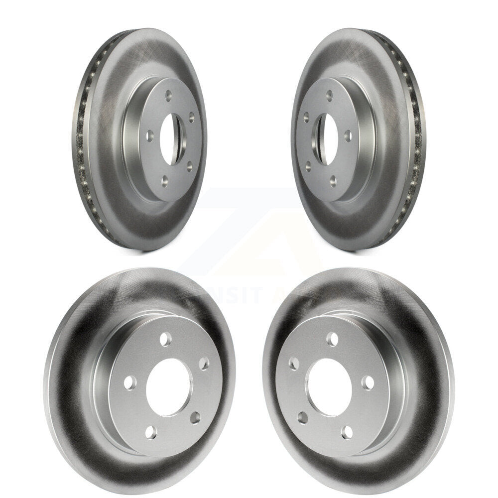 [Avant + Arrière] Kit de disque (revêtu) de frein pour 2007-2010 Pontiac G5 avec Drum Brakes KG-100733