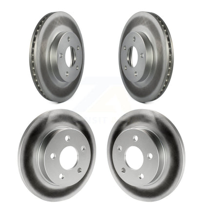 [Avant + Arrière] Kit de disque (revêtu) de frein pour 2007-2010 Pontiac G5 avec Drum Brakes KG-100733