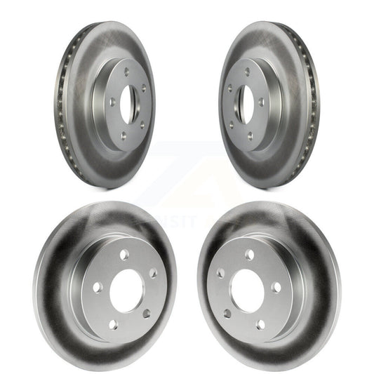[Avant + Arrière] Kit de disque (revêtu) de frein pour 2007-2010 Pontiac G5 avec Drum Brakes KG-100733