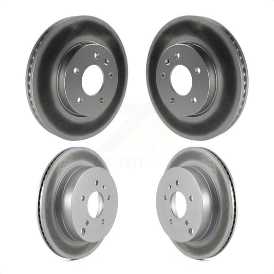 [Avant + Arrière] Kit de disque (revêtu) de frein pour Chevrolet Equinox Saturn Vue Captiva Sport Pontiac Torrent Suzuki XL-7 KG-100734 par Genius