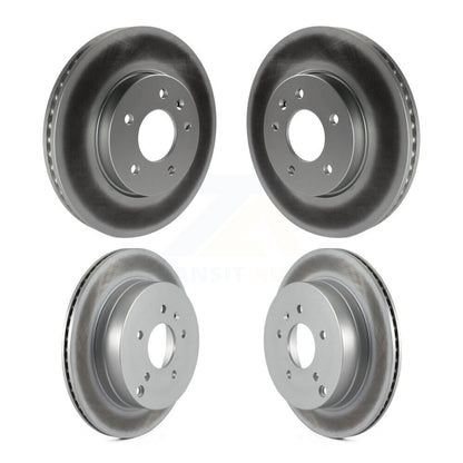 [Avant + Arrière] Kit de disque (revêtu) de frein pour Chevrolet Equinox Saturn Vue Captiva Sport Pontiac Torrent Suzuki XL-7 KG-100734