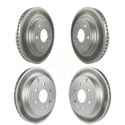 [Avant + Arrière] Kit de disque (revêtu) de frein pour Chevrolet Traverse GMC Acadia Buick Enclave Saturn Outlook Limited KG-100735