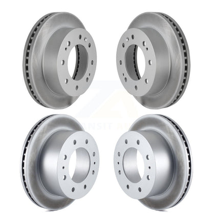 [Avant + Arrière] Kit de disque (revêtu) de frein pour Chevrolet Silverado 2500 HD GMC Sierra 1500 3500 Suburban KG-100748