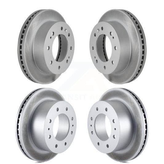 [Avant + Arrière] Kit de disque (revêtu) de frein pour Chevrolet Silverado 2500 HD GMC Sierra 1500 3500 Suburban KG-100748