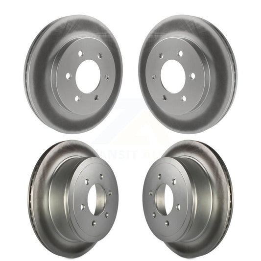 [Avant + Arrière] Kit de disque (revêtu) de frein pour Ford F-150 Lincoln Mark LT 4WD KG-100772