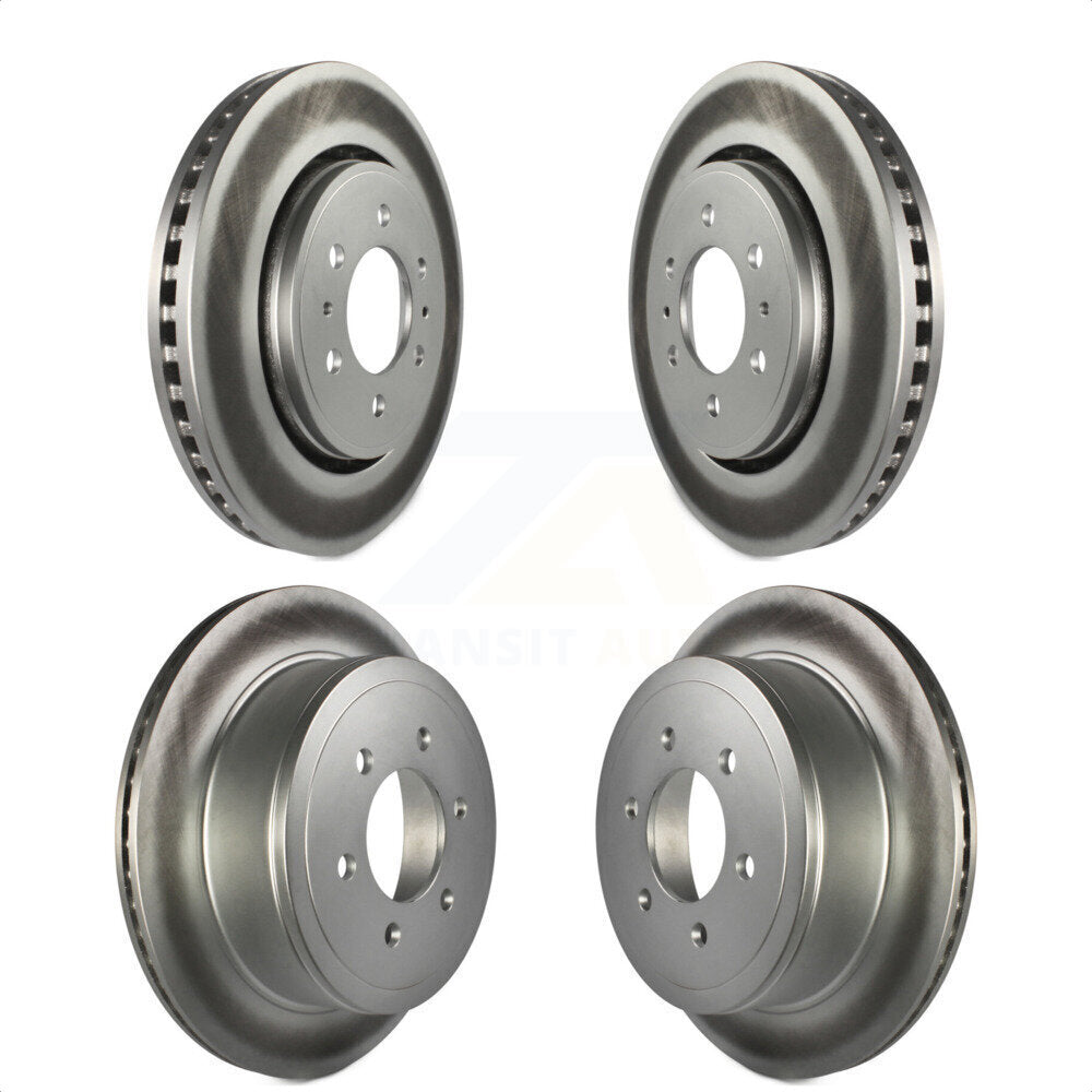 [Avant + Arrière] Kit de disque (revêtu) de frein pour 2010-2011 Ford F-150 avec 6 Lug Wheels KG-100786 par Genius