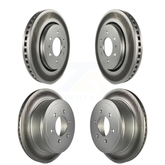 [Avant + Arrière] Kit de disque (revêtu) de frein pour 2010-2011 Ford F-150 avec 6 Lug Wheels KG-100786 par Genius