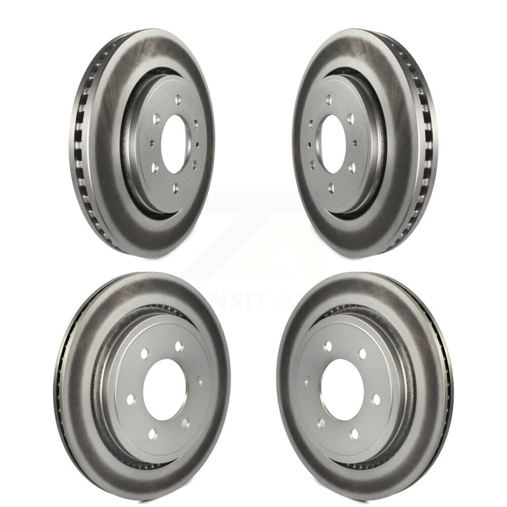 [Avant + Arrière] Kit de disque (revêtu) de frein pour 2015-2017 Ford F-150 avec Electric Parking KG-100789