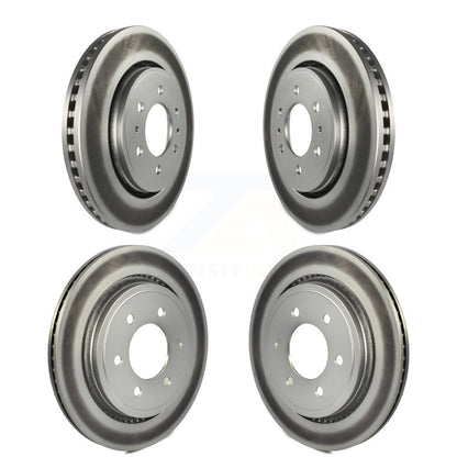 [Avant + Arrière] Kit de disque (revêtu) de frein pour 2015-2017 Ford F-150 avec Electric Parking KG-100789