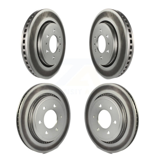 [Avant + Arrière] Kit de disque (revêtu) de frein pour 2015-2017 Ford F-150 avec Electric Parking KG-100789