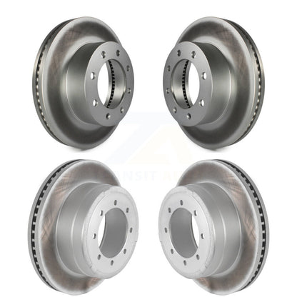 [Avant + Arrière] Kit de disque (revêtu) de frein pour Ford F-250 Super Duty F-350 F-450 KG-100809