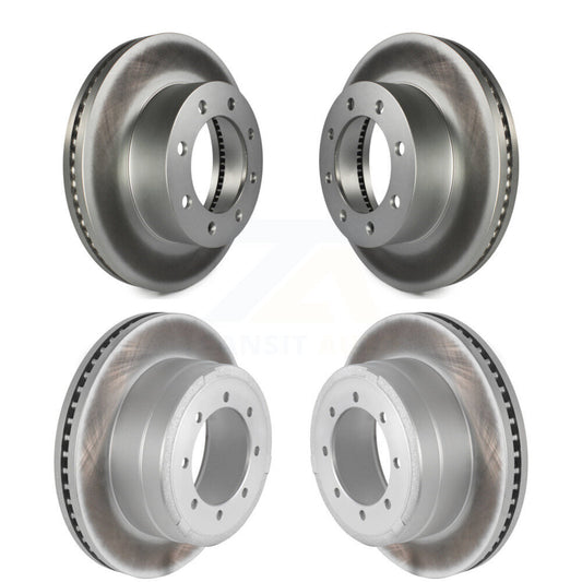 [Avant + Arrière] Kit de disque (revêtu) de frein pour Ford F-250 Super Duty F-350 F-450 KG-100809
