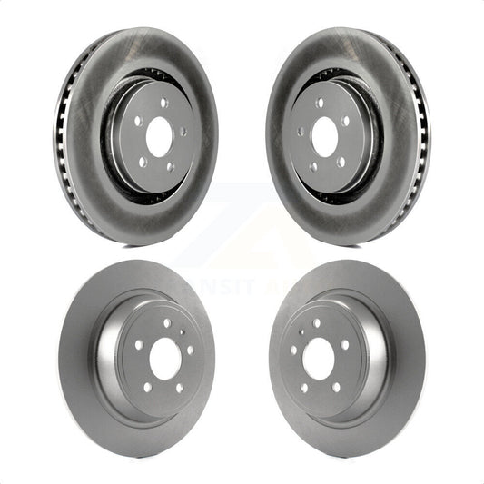 [Avant + Arrière] Kit de disque (revêtu) de frein pour 2017 Lincoln MKX Continental avec 14mm Wheel Lugs KG-100816 par Genius