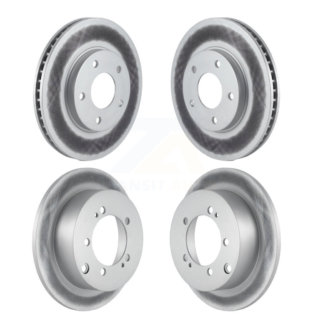 [Avant + Arrière] Kit de disque (revêtu) de frein pour Mitsubishi Chrysler Sebring Dodge Stratus Eclipse Galant Lancer KG-100821