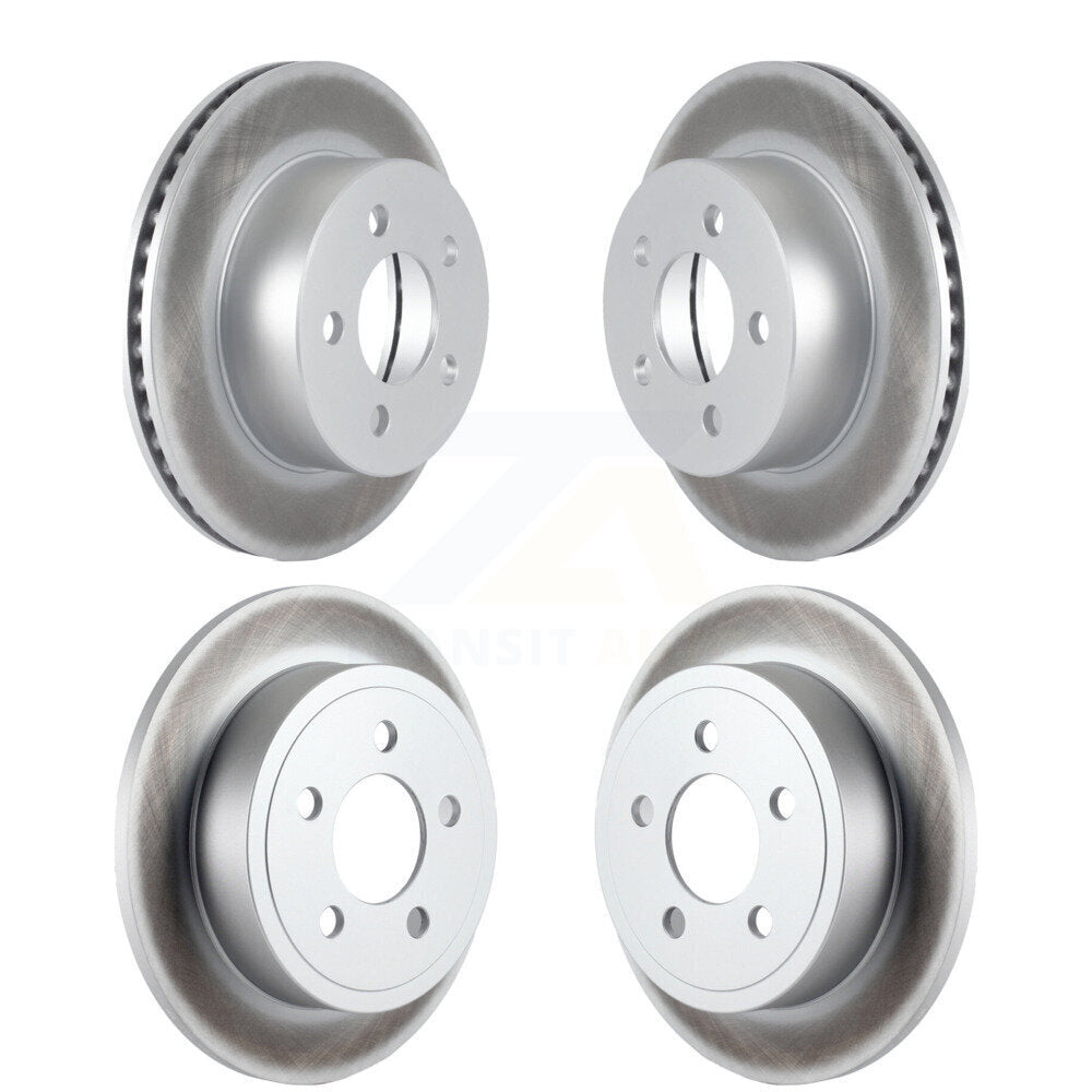 [Avant + Arrière] Kit de disque (revêtu) de frein pour 2003-2006 Jeep Wrangler TJ rear brakes KG-100823
