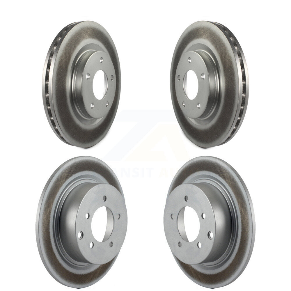 [Avant + Arrière] Kit de disque (revêtu) de frein pour Jeep Patriot Compass Chrysler Dodge Avenger Mitsubishi Sebring Lancer 200 Outlander Sport RVR KG-100841