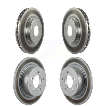 [Avant + Arrière] Kit de disque (revêtu) de frein pour Jeep Patriot Compass Chrysler Dodge Avenger Mitsubishi Sebring Lancer 200 Outlander Sport RVR KG-100841