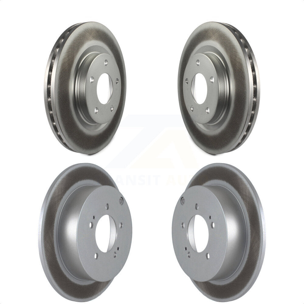 [Avant + Arrière] Kit de disque (revêtu) de frein pour Mitsubishi Outlander KG-100842 par Genius