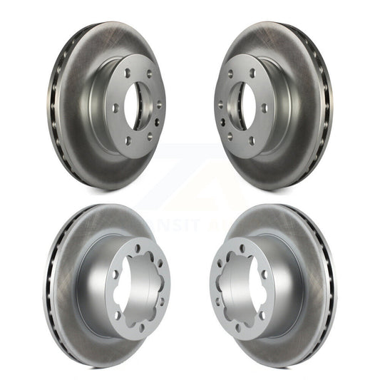 [Avant + Arrière] Kit de disque (revêtu) de frein pour Sprinter 3500 Mercedes-Benz Freightliner Dodge 2500 4500 3500XD KG-100846