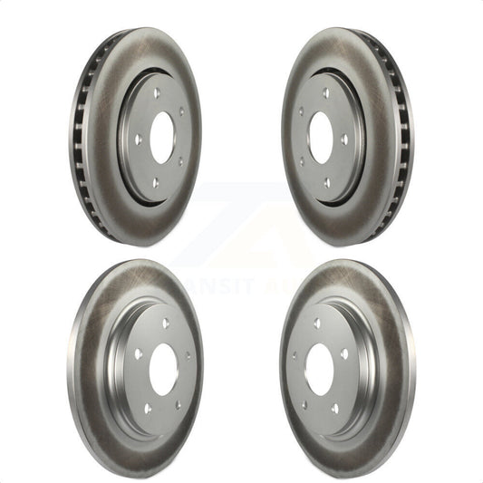 [Avant + Arrière] Kit de disque (revêtu) de frein pour Dodge Grand Caravan Chrysler Town & Country Journey Volkswagen Routan Ram C/V KG-100848 par Genius