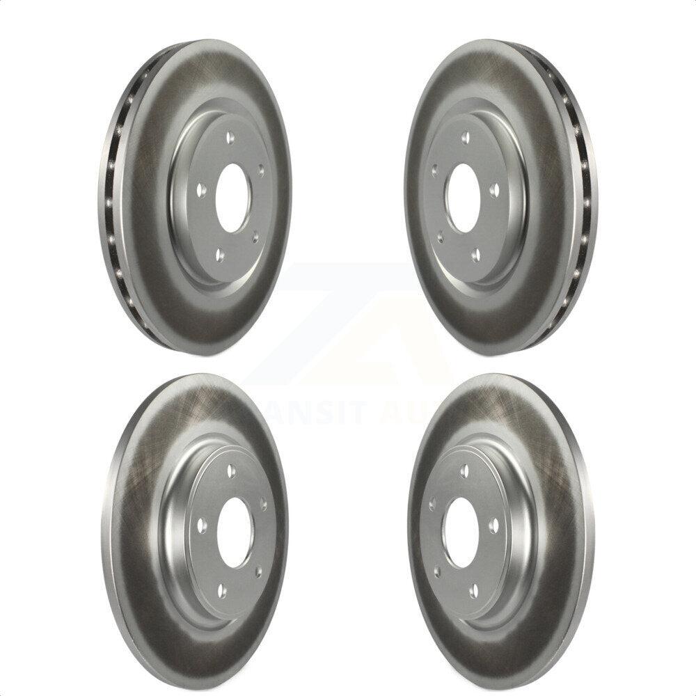 [Avant + Arrière] Kit de disque (revêtu) de frein pour Dodge Grand Caravan Journey Chrysler Town & Country Ram C/V Volkswagen Routan KG-100856 par Genius