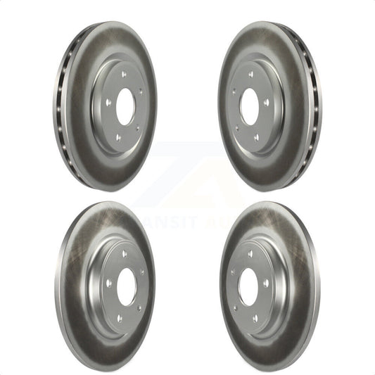 [Avant + Arrière] Kit de disque (revêtu) de frein pour Dodge Grand Caravan Journey Chrysler Town & Country Ram C/V Volkswagen Routan KG-100856 par Genius