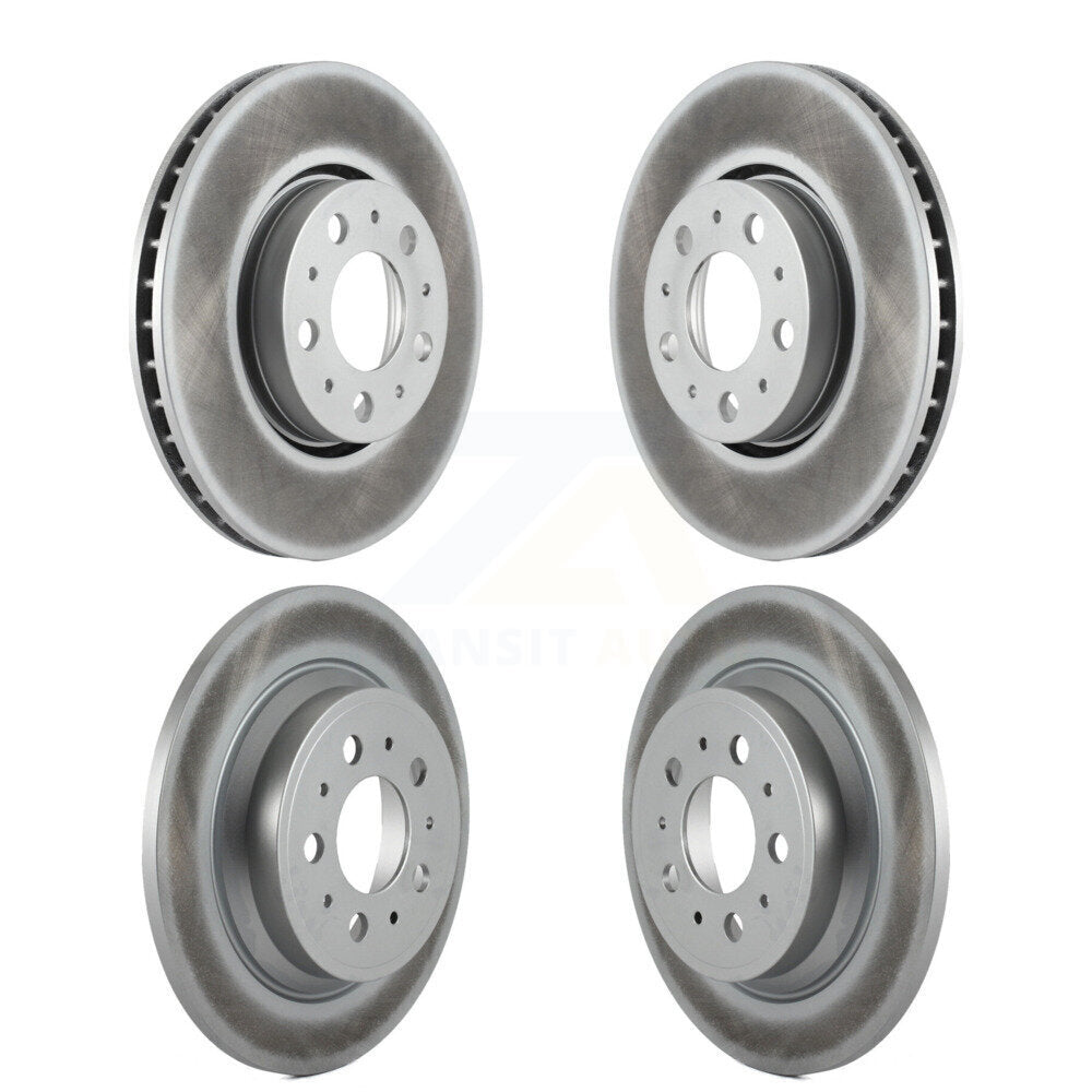 [Avant + Arrière] Kit de disque (revêtu) de frein pour Volvo S60 V70 XC70 S80 KG-100908