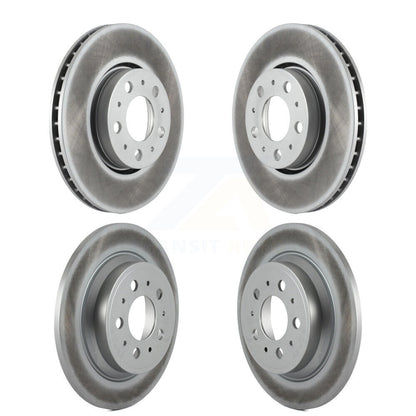 [Avant + Arrière] Kit de disque (revêtu) de frein pour Volvo S60 V70 XC70 S80 KG-100908